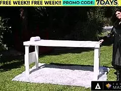 India Summer Feels Intense Pleasure Sucking Cock In Glory Hole During Fantasy Massage