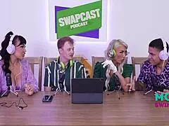 Cock Talk Heats Up in Step Family Swap with Little Puck, Madison Blaze, Jimmy Michaels, and Mike Ox