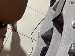 two hung guys fuck white girl bareback!