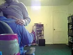 loris feels the thrill of her tits exposed in the living room