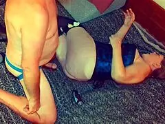 Watch the granny nurse get fucked to exhaustion?