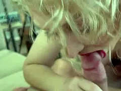 Blonde Milf Sucks and Fucks with Big Tits
