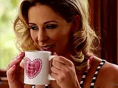 Busty Housewife And Her Young Gardener Girl