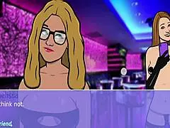 Strip club madness with clothes ripped in lesbian action!
