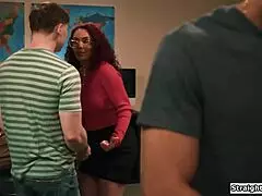 Just wait, I'll get you with that big tits milf teacher for a wild ride.