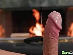 Stunning Busty Blonde Milf Alexis Malone Sucks Victor Ray's Monster Cock. During Nuru Massage The Hard Way.