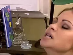 18-year-old Michelle Michaels gives an intense office blowjob. Her facial finish seals the steamy encounter.