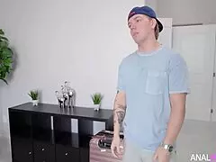 shared bed and got my backdoor hole opened, oops