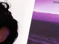 Louise Jenson SWALLOWS Double Cum After DEEP Fucking in Stockings. Wild Bed Action!