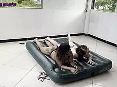 Could helping two whores lead to wild interracial fisting in sexy lingerie?