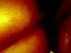 In her husband's room, the mature milf takes my big black cock in her big ass.