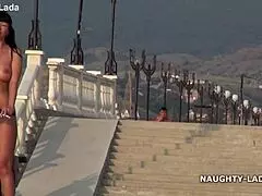 riding naked in public for all to see