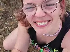 during my trip to cyprus, enjoyed a petite outdoor blowjob in nature.