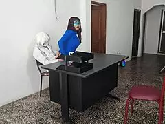 hey doc, wanna bang me like this on the office desk?