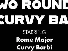 Man, watch that white ass bounce as Rome Major mounts curvy blonde Barbi