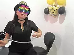 Oh, This Hot Latina Nurse Prepares An Anal Plug For Her Horny Buttocks At Work!