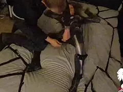 Spider woman gets captured, toyed with, and creampied in cosplay.