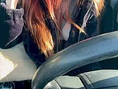 Italian Milf Artemisia Love Flashes Big Boobs on Solo Car Ride