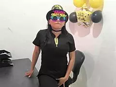 Oh, This Hot Latina Nurse Prepares An Anal Plug For Her Horny Buttocks At Work!