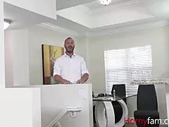 Nina Kayy's Big Tits Soothe Her Stepson's Desires