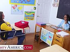 I am the ebony milf professor getting my pussy stuffed by my student's monster cock