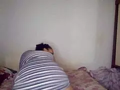 safada novinha teases with vibrator in pussy craving hard doggystyle pounding