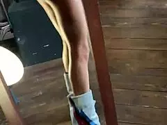 Sporty Monika Fox Strips for NAKED Gymnastics Free