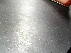 mature feet caught candidly in wedges and sandals on display