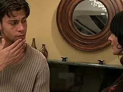 the brunette teacher just fucked her student in class.