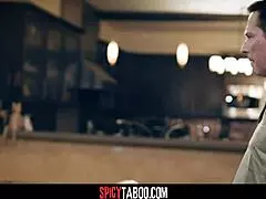 Hot Stepfamily Threesome with Intense Deepthroat Action