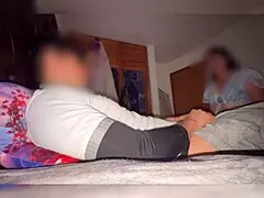 Mexican Milf Stepmom Catches Stepson Masturbating In Room
