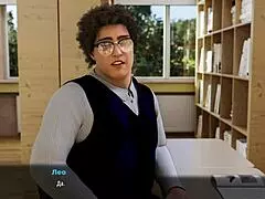 teacher with glasses fucks student cock, cumshot on small tits 😏