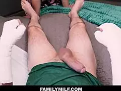 my big ass ginger stepmom helps with my injury pov