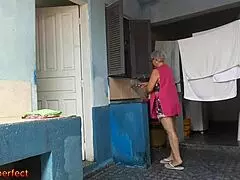 Maid Catches Boss Masturbating, Can't Resist.