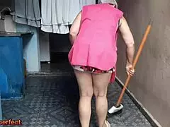 Maid Catches Boss Masturbating, Can't Resist.