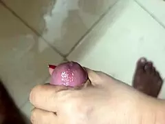 Stuck in the bathroom with a hot milf while father's away, what now?