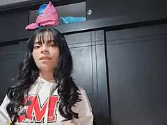 laura gets fucked by brother-in-law riding blindfolded in hiding