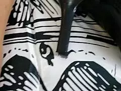 Teasing dirty talking pantyhose slut