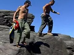 Double Penetration Action Outdoors With Lingerie And Heels On Full Display