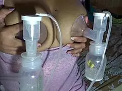 Milf's Big Lactating Tits Pumped Hard for Fresh Milk Flow