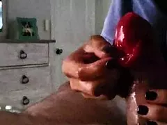 Hey, amateur wife nails sloppy fruit roll-up blowjob on webcam! 🍒