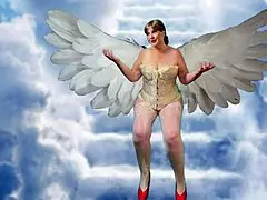 granny carmen angel fucks dildo hard 😈