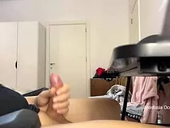 My stepmom and I caught my husband jerking to porn today.