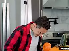 Milf Pulls Out Huge Cock From Pumpkin!