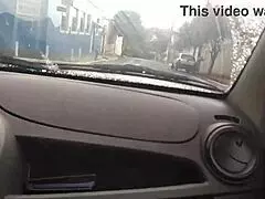 neighbor's wife gives delicious blowjob in uber car