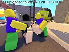 Emma Bent Over And Fucked By Three Guys On Whorblox Street