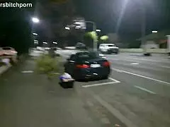 Brazen Kiwi Bitch Gets Pissed On Publicly As Motorist Yells