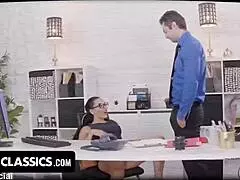 Wow! Freeuse milf secretary with big tits gets banged all over the office!