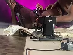 Ebony slave eats ass like pro with vibrator toys