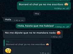 My friend in mini short gets hot on whatsapp chat